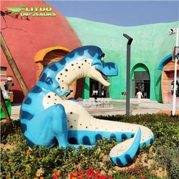 Piirretty dinosaurus patsas